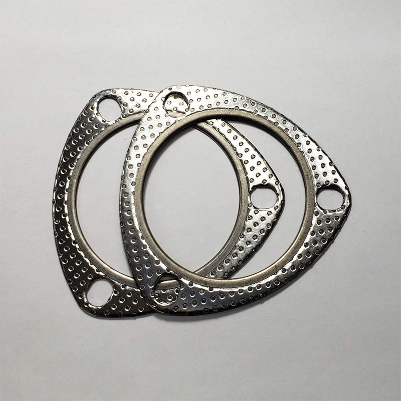 3" 3 Bolt MLSG High Temp Exhaust Gasket w/SS Fire Ring (Qty 2)